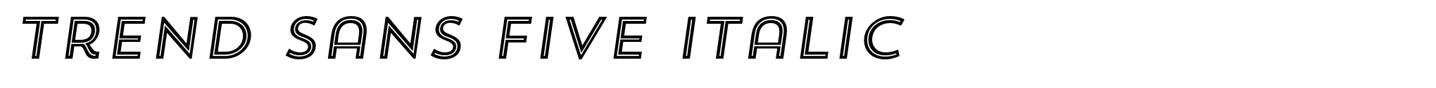 Trend Sans Five Italic image
